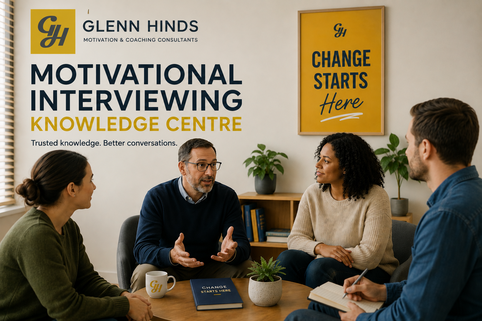 Motivational Interviewing Knowledge Centre with practitioners in a collaborative learning conversation